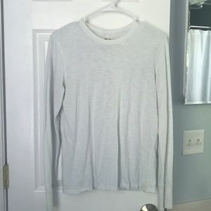 American Giant White Long Sleeve